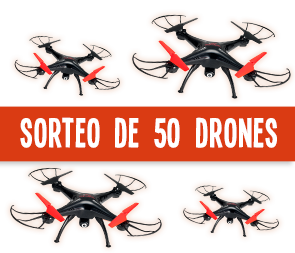 Sorteo de 50 drones