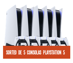 Sorteo de 5 consolas PlayStation 5
